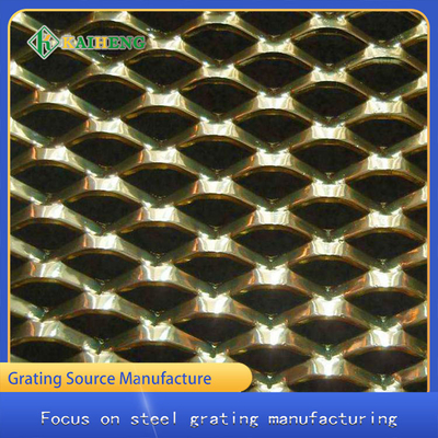 Diamond Aluminum Plate Mesh Net para a decoração arquitetónica