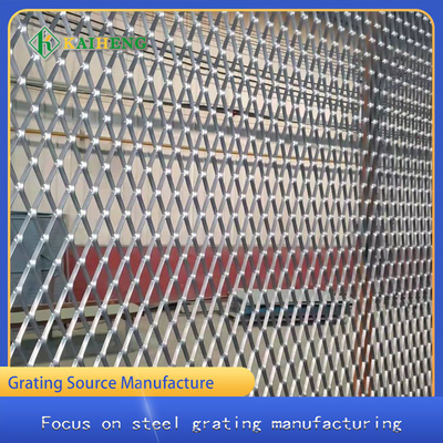 Fio decorativo Mesh Rhombic Aluminum Door Curtain da parede 304 de aço inoxidável