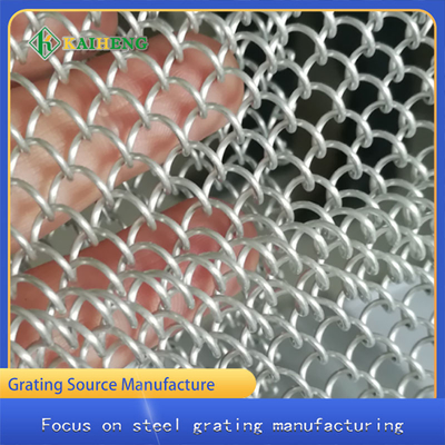 Fio decorativo Mesh Partition Aluminum Door Curtain do para-sol do metal